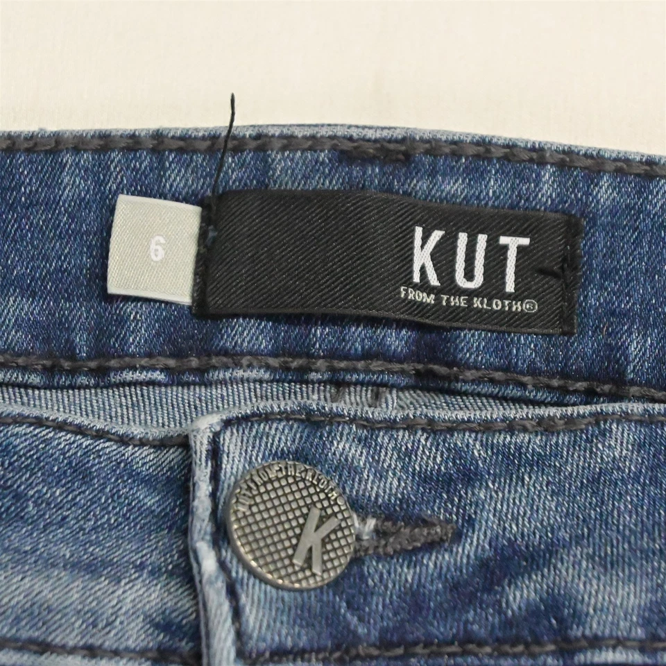 KUT from the Kloth 6 Connie High Rise Ankle Skinny Fab Ab Stretch Denim Jeans - Image 3 of 4