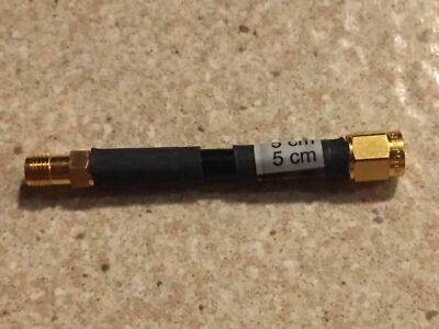 Telegartner 5cm Gold Coaxial G5 Cable SMA J01150A0031, J01151A0661, L01001E0003