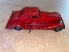 Vintage Marx Wind-Up Siren Chief Pressed Steel Toy Car