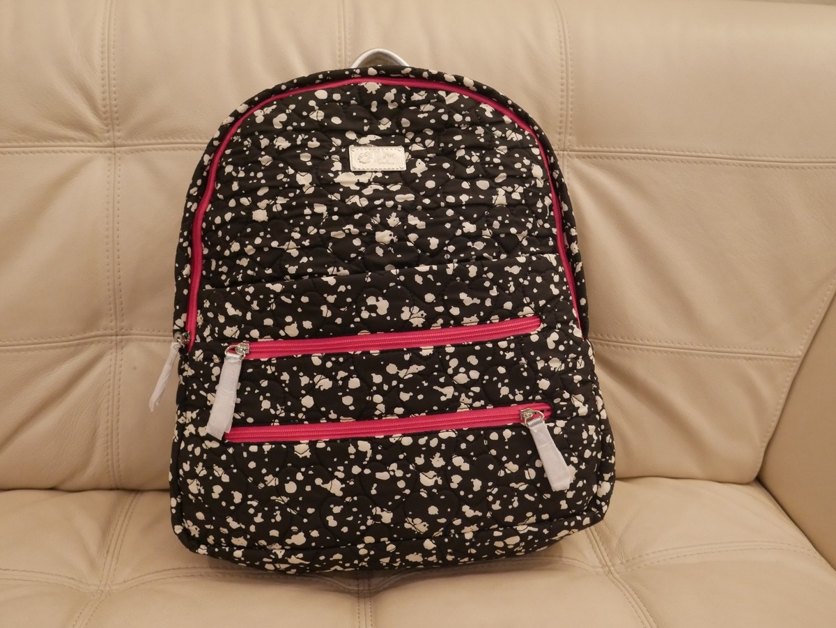 Betsey Johnson Black and Tan Polka Dot Backpack ? BETSEY JOHNSON LEOPARD KITTY CAT BACKPACK ?... | Depop main image 4
