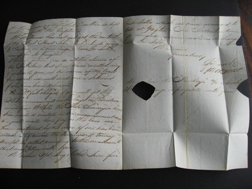 Canada stampless cover Montreal steamboat letter 1850 with light strike Quebec - Picture 4 of 5
