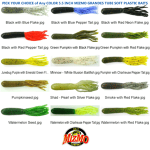 Mizmo Tubes 5.5 Inch Grandes Pumpkinseed