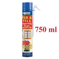 Image of EVERBUILD FIX AND FILL EXPANDING FOAM AND FILLER- 750ML QUICK SETTING