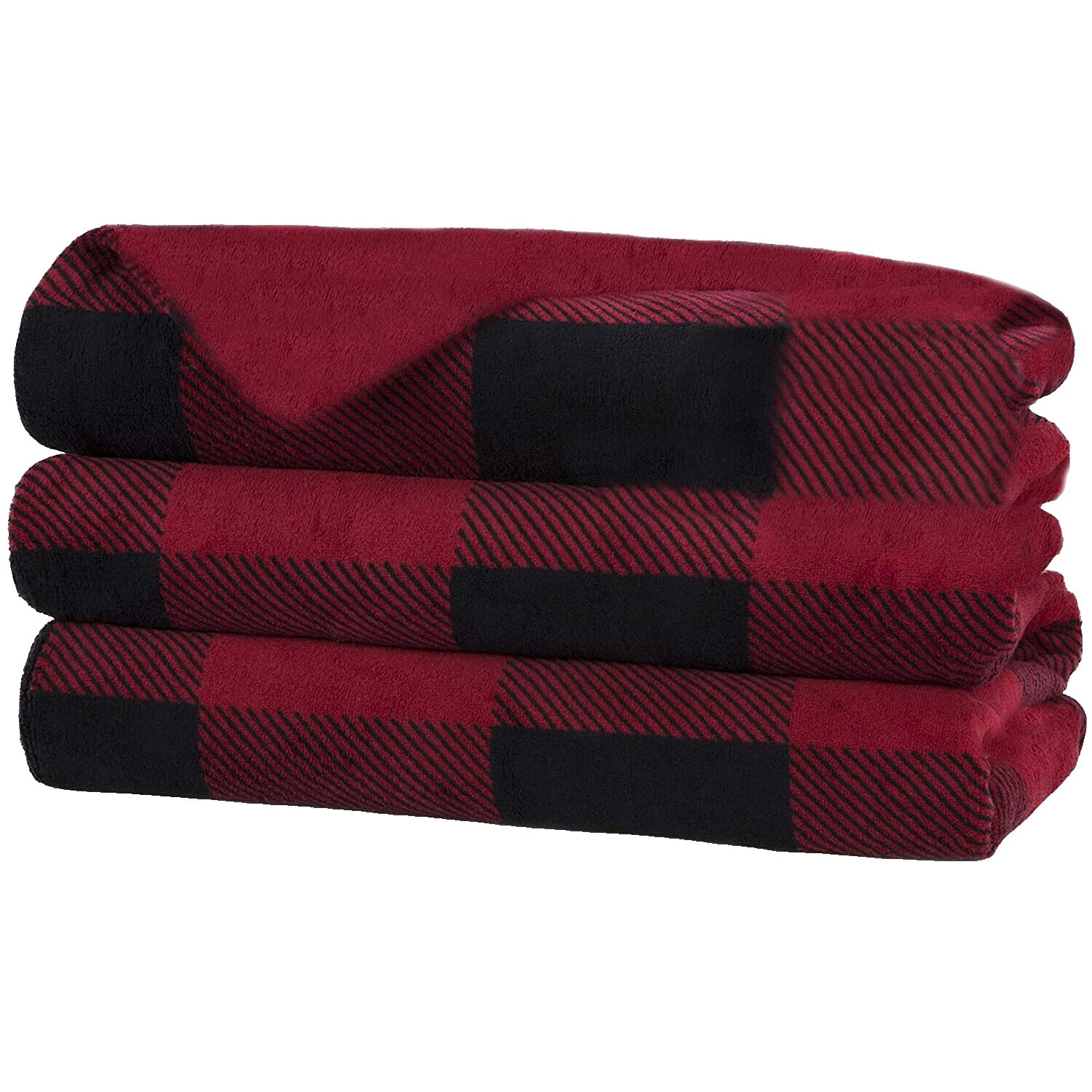 Cobijas y mantas Sunbeam Polar a Cuadros