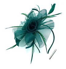 Ladies Feather Aliceband / Clip Fascinator Weddings, Races, Royal Ascot