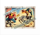 GERMAN ARNOLD WIND-UP MAC 700 MOTORCYCLE TOY metal tin sign bedroom wall prints