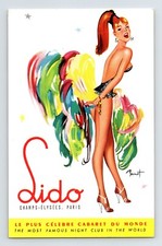 Postcard Paris France Lido Cabaret Burlesque Risque Dancer 1950s Beauty