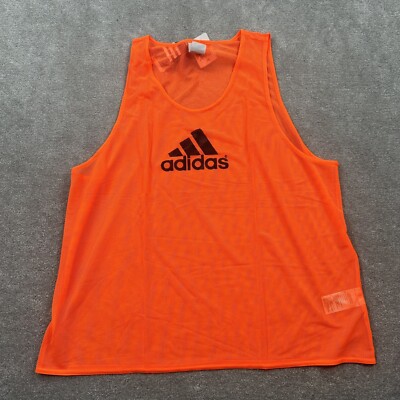 Adidas Adult 2XL XXL Training bib II Soccer Practice tank top Bib Bright Orange