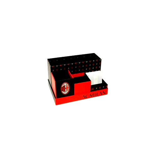 Boîte Repas AC Milan Officielle 2 Compartiments | Plastique Organique, Rouge, Idée Cadeau