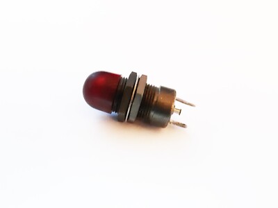 NOS DIALCO Red Lens Panel Mount Dash Indicator Light 101-3830-931
