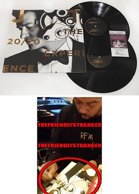 TIMBALAND signed Justin Timberlake ''20/20 EXPERIENCE'' Vinyl Album EXT PROOF JSA