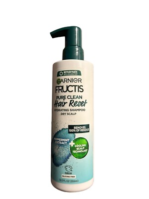 Garnier Fructis Pure Clean Hair Reset Hydrating Clarifying Shampoo Dry Scalp
