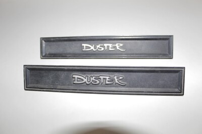 1970 71 72 plymouth duster door panel emblems with attaching rivets OEM Mopar