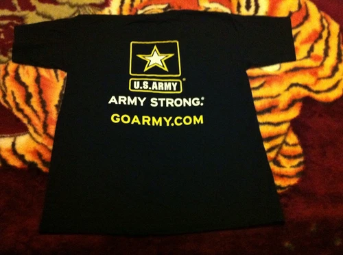 US Army T-Shirt Military Shirt USA Army Tee, 2sided Large New unisex
