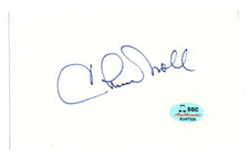 Chuck Noll Signed Index Card / Autographed NFL Football HOF / SGC COA