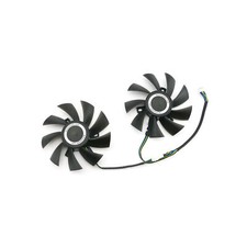 Graphics Card Cooling Fan Cooler Fan for XFX RX580 590 8G Black Wolf Edition Set