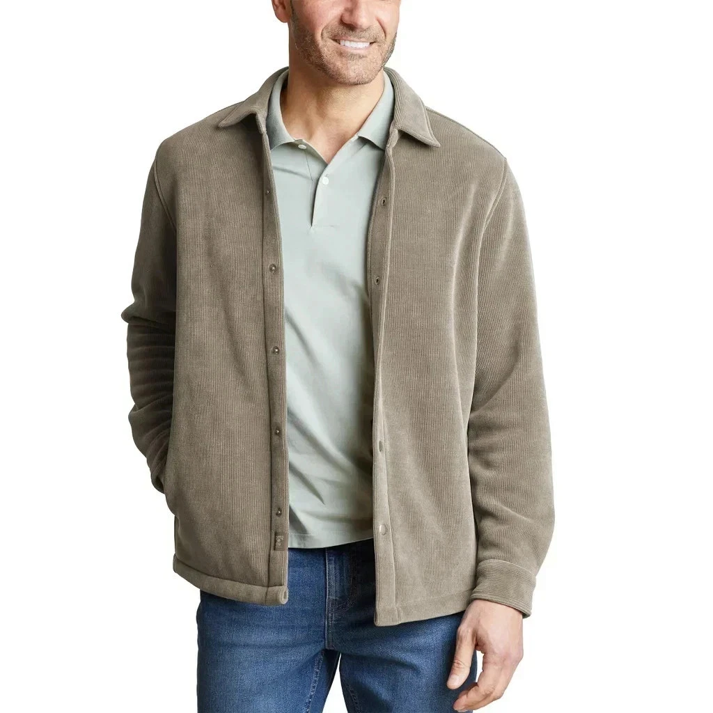 Copper & Oak Men's Side Pocket Comfort Stretch Jacket, Brown, Size M - product detail image 4