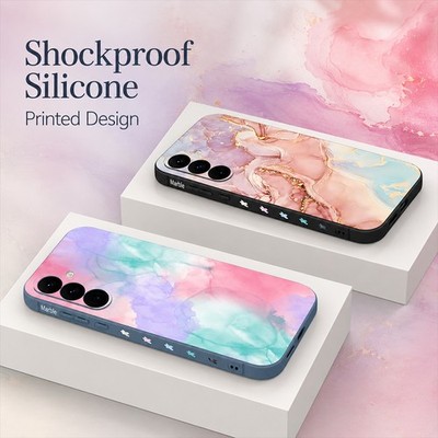 Aquarell Art für Samsung S25 Ultra S24 Plus A57 A25 A26 A53 Silikon Cover Hülle