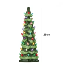 Mini Christmas Tree Decoration – LED Light Up Tabletop Xmas Ornament for Home
