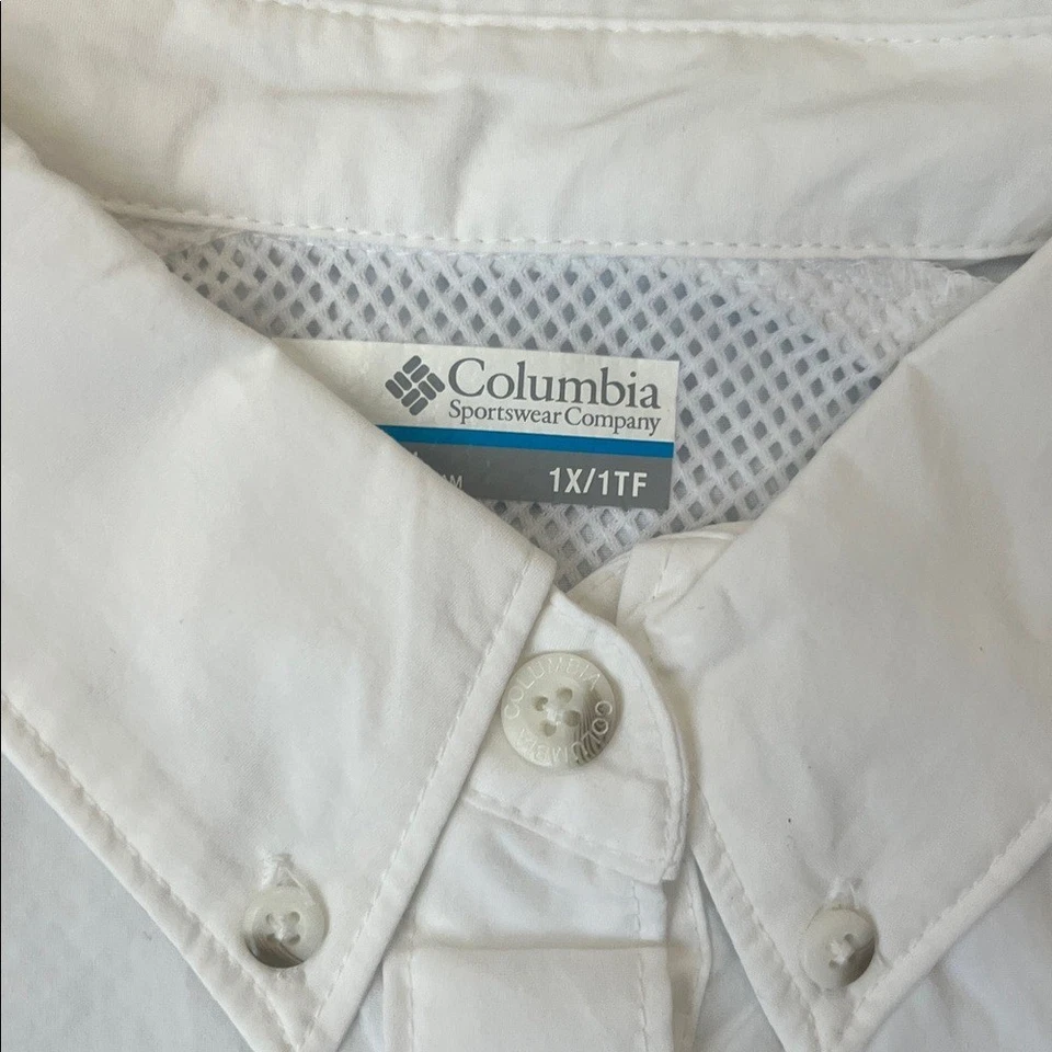 Columbia PFG Bahama Mujer Camisa de Pesca Manga Larga Talla XL Grande Blanca NUEVA Foto 4 de 4
