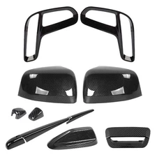 11xSet Carbon Fiber Exterior Accessories Cover Trims Kit for Dodge Durango 2022+