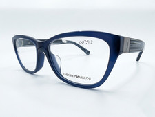 Emporio Armani 3084F 5518 54-16-140 B: 38 Opal Blue Crystal Full Rim Eyeglasses