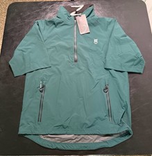 NWT MEN'S ZERO RESTRICTION 1/4 ZIP SS PULLOVER, SIZE: S, COLOR: HUNTER M7.26 