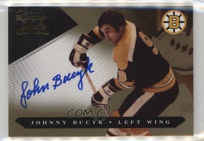 2010 Panini Luxury Suite Retired Signatures Gold 3/10 Johnny Bucyk #109 HOF 2y7