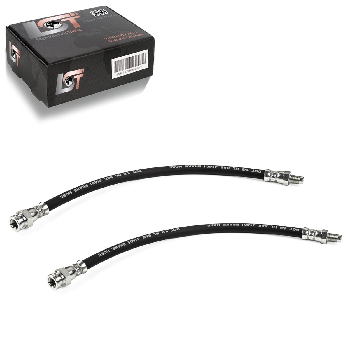 2X Brake Hose Pipeline Front Axle For Smart Fortwo 450 Cabrio Coupe