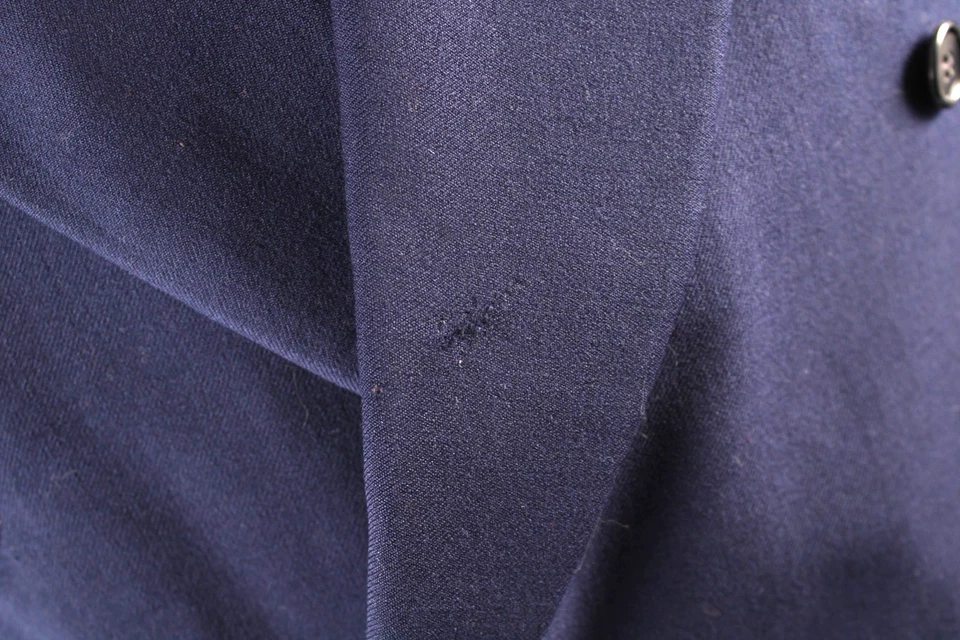 Vintage 1950s Wool Double Breasted Peak Lapel Suit Coat Jacket Mens Size 42 - Image 3 of 4