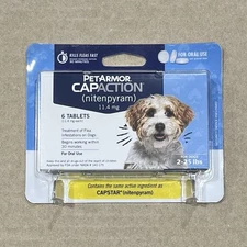 PetArmor CapAction Oral Flea Treatment for Dogs (2-25 lb) 6 tablets EXP 2027