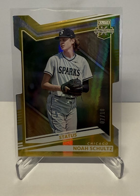 2022 Elite Extra Edition Status /10 Noah Schultz White Sox Top Prospect 