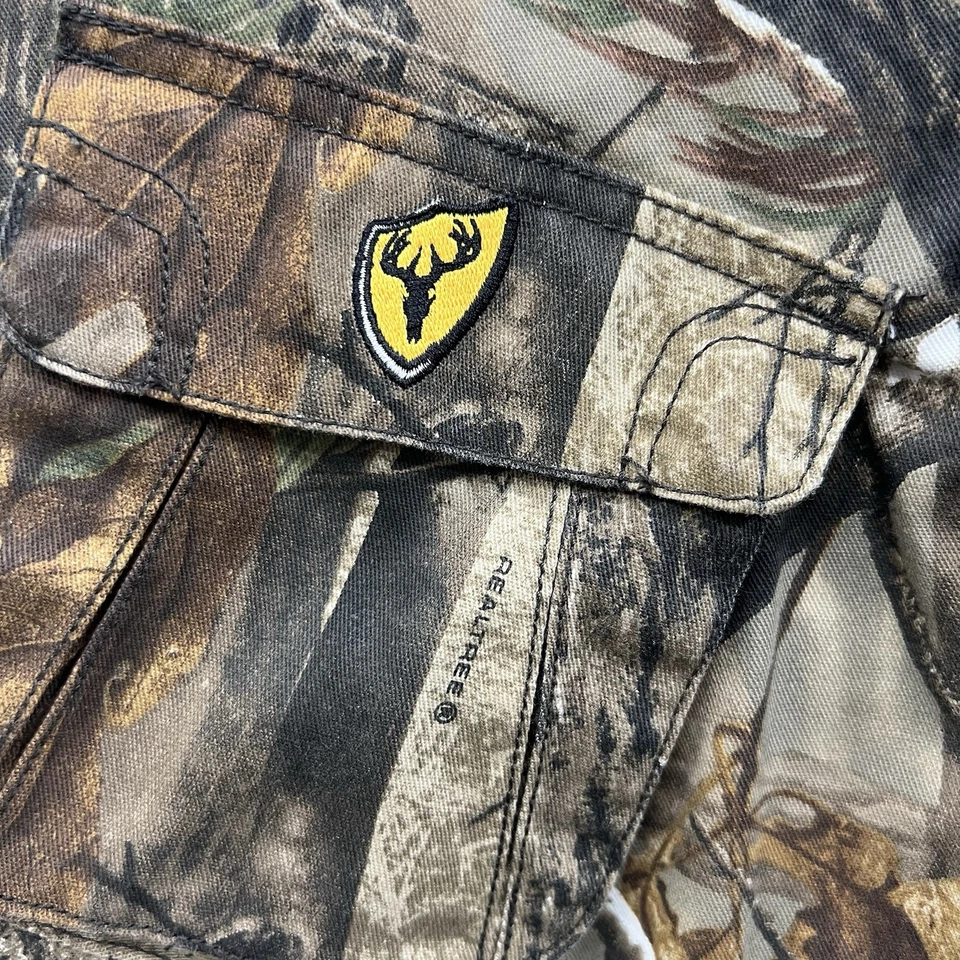 Scent Shield Shirt Men Large S3 Real Tree Camo Bone Collector Button Up Hunting - Image 3 of 4