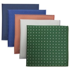 5 Pack Men's Pocket Squares Set 12.6" Formal Handkerchiefs for Suits Weddings...