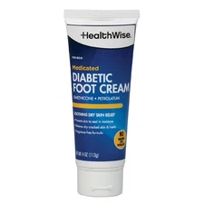 Healthwise Medicated Diabetic Foot Cream | Dimethicone + Petrolatum | Protects a