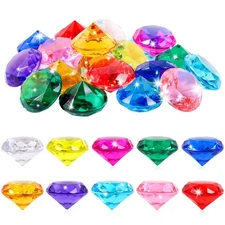 26 pcs 1.57 Inch Big Diving Gems Diamond Toys Treasure Box Fake Jewels Gemstones
