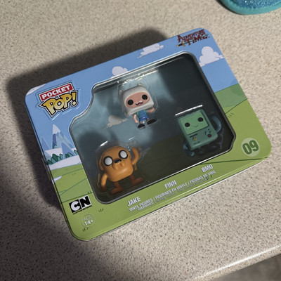 Funko Pocket Pop! Adventure Time: Jake Finn BMO Vinyl Mini Figur Set in Dose #09