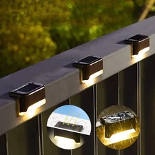 12Pcs Waterproof Solar LED Lights Outdoor Garden Light,Deck Lamp,Solar Stairs Li