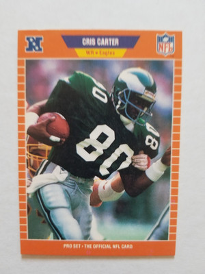 Cris Carter 1989 Pro Set Rookie #314 Eagles RC Hall Of Fame