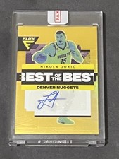2022-23 Panini Flux Nikola Jokic Best Of The Best Auto Gold /10 Sealed