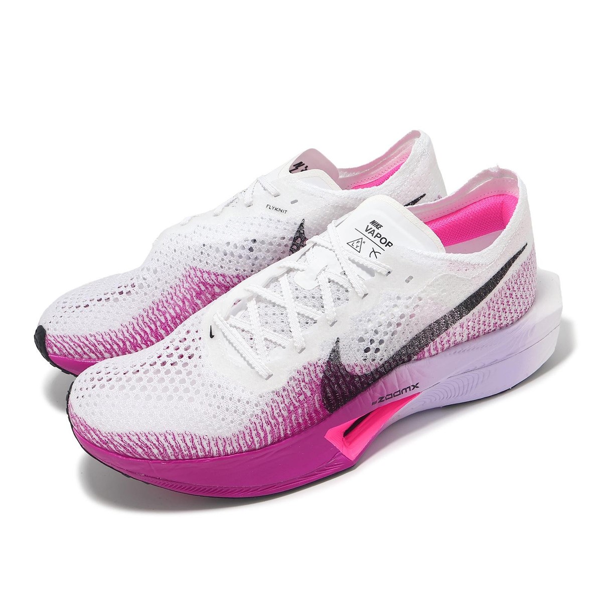 Size 10.5 - Nike ZoomX VaporFly Next% 3 White Vivid Purple for