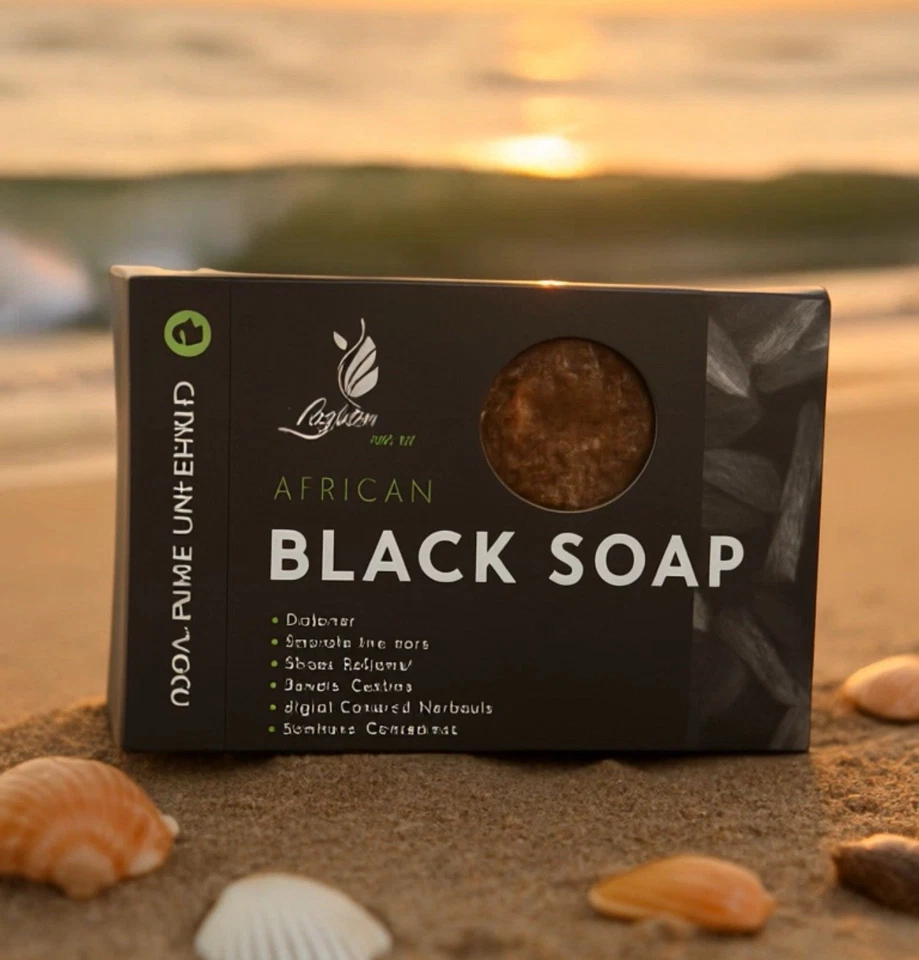 LYONS CHOICE African Black Soap Authentic/Organic/100% Natural /treats Eczema & Psoriasis