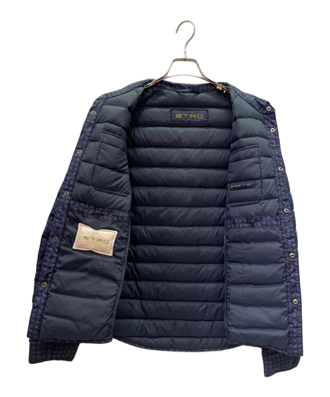 ETRO All-over pattern down jacket　nylon jacket Si… - image 6