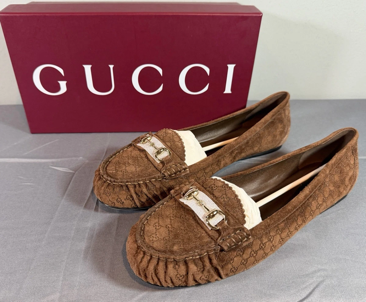 Gucci Casual Solid Suede Upper Flats for Women for sale | eBay