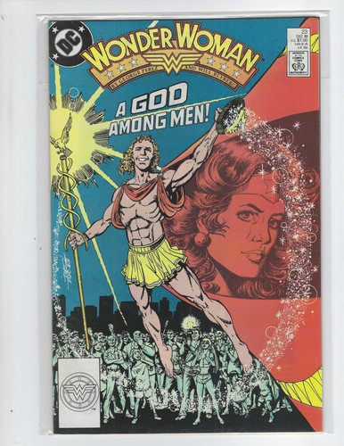 Wonder Woman # 23, 1988,  Featuring Hermes!    By  George Perez