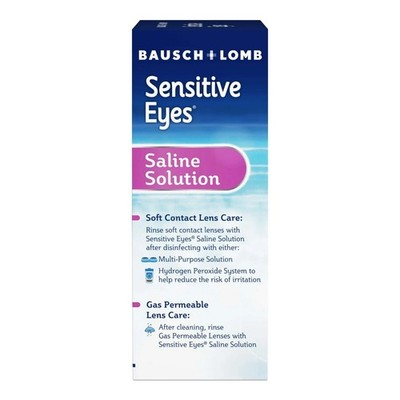 Sensitive Eyes Plus Saline Solution, 12 oz