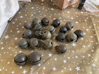 Lot Of 20 Mainly Plain But Complete Ringing Crotal Bells.Metal Detecting Finds