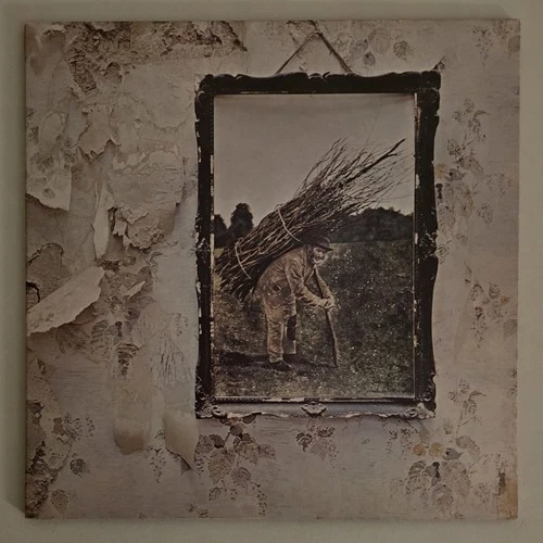 Led Zeppelin IV  Vinyl LP Record VG+ With Insert  1970's  Atlantic Page  Plant