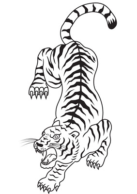 Sticker Tiger Aufkleber