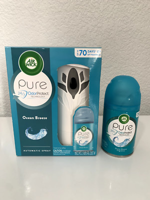 Air Wick Pure Freshmatic Spray Kit Device, and 2 (5.89 oz) Refills New